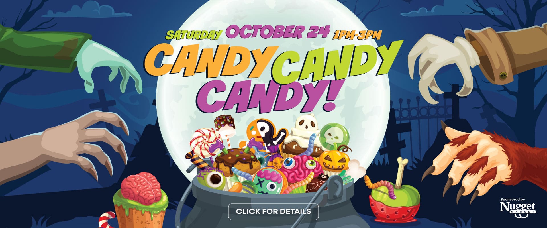 Lake-Crest-Village-Halloween-Event-Campaign-2026-Website-Banner Candy Candy Candy Halloween celebration at Lake Crest Village on Saturday, October 24 from 1 to 3 p.m.